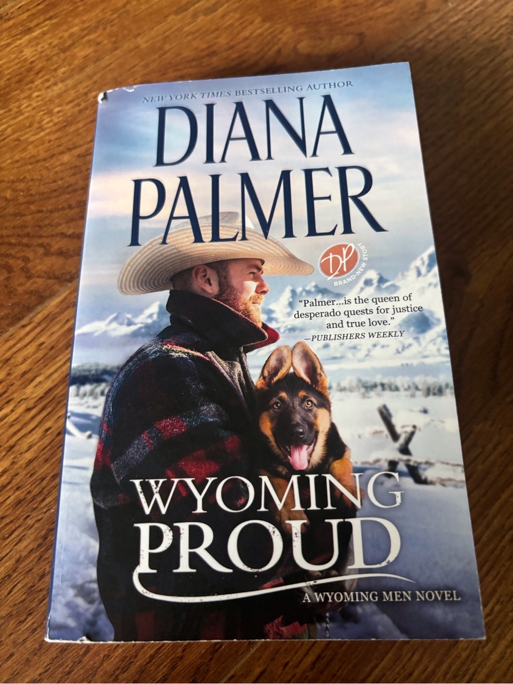 Diana Palmer "Wyoming Proud" Paperback Novel - Blue, White, Brown